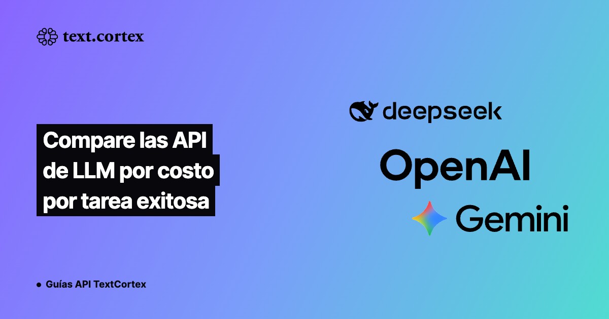 Compare las API de LLM por costo por tarea exitosa