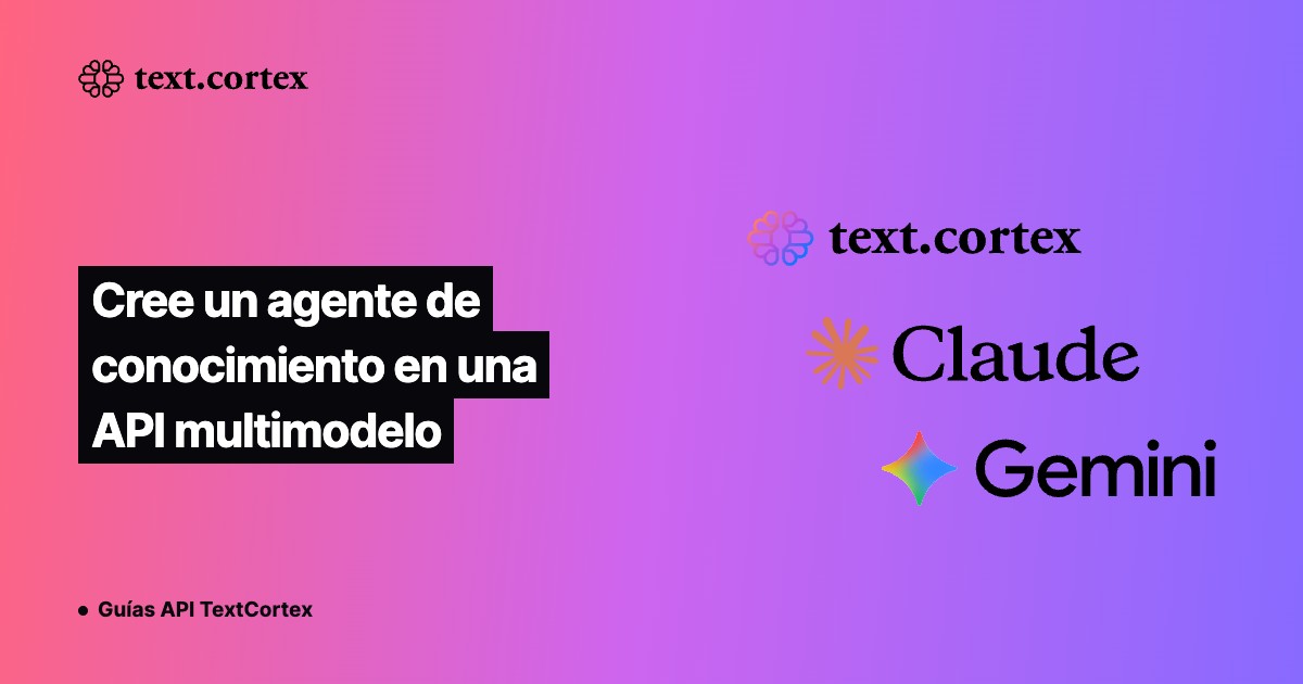 Cree un agente de conocimiento en una API multimodelo