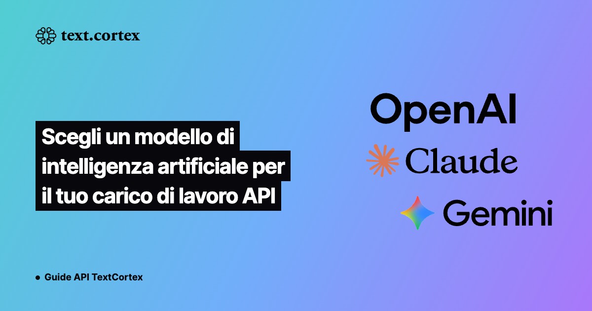 Scegli un modello di intelligenza artificiale per il tuo carico di lavoro API