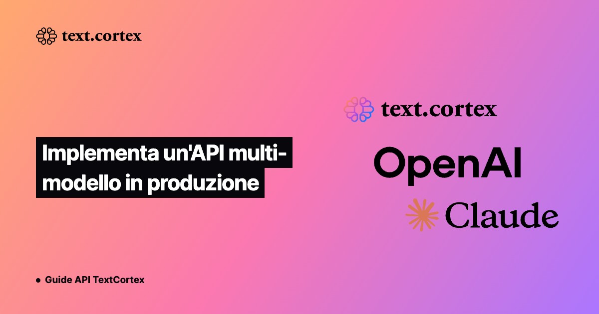 Implementa un'API multi-modello in produzione