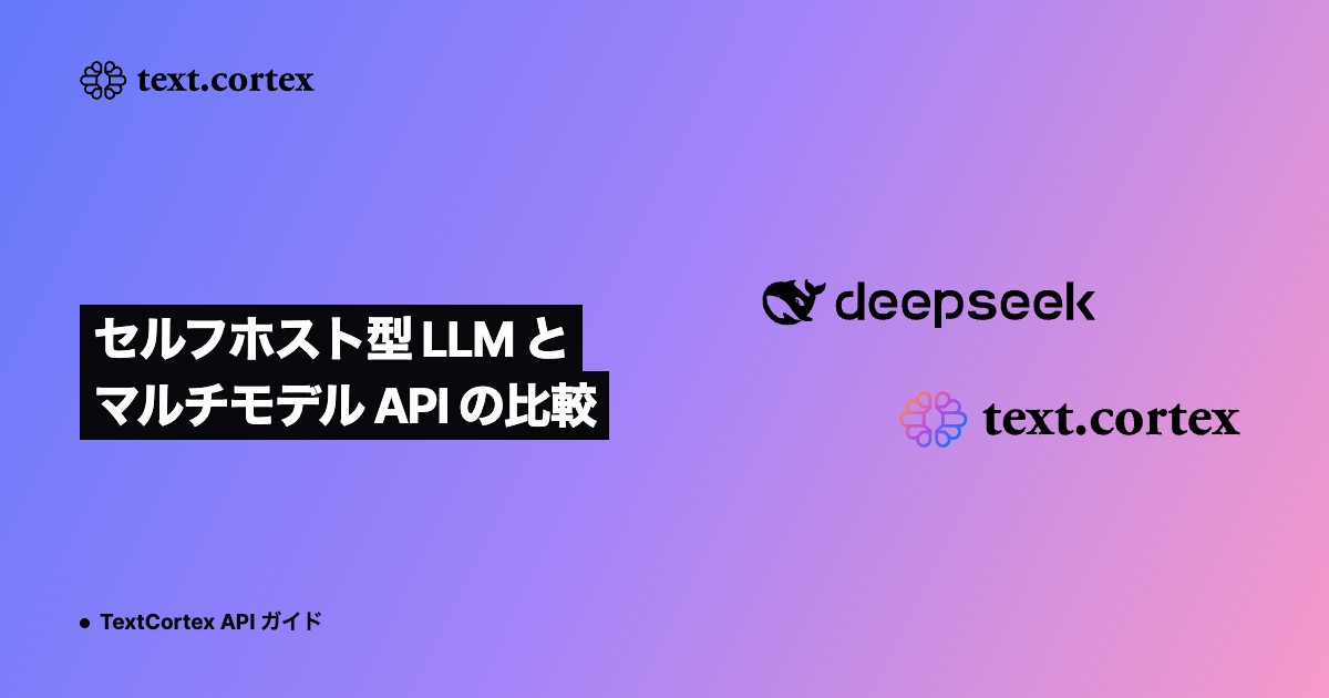 セルフホスト型 LLM とマルチモデル API の比較