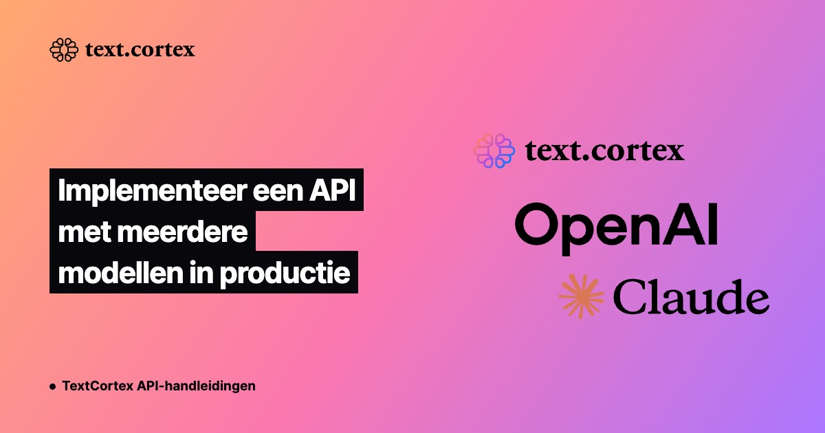 Implementeer een API met meerdere modellen in productie