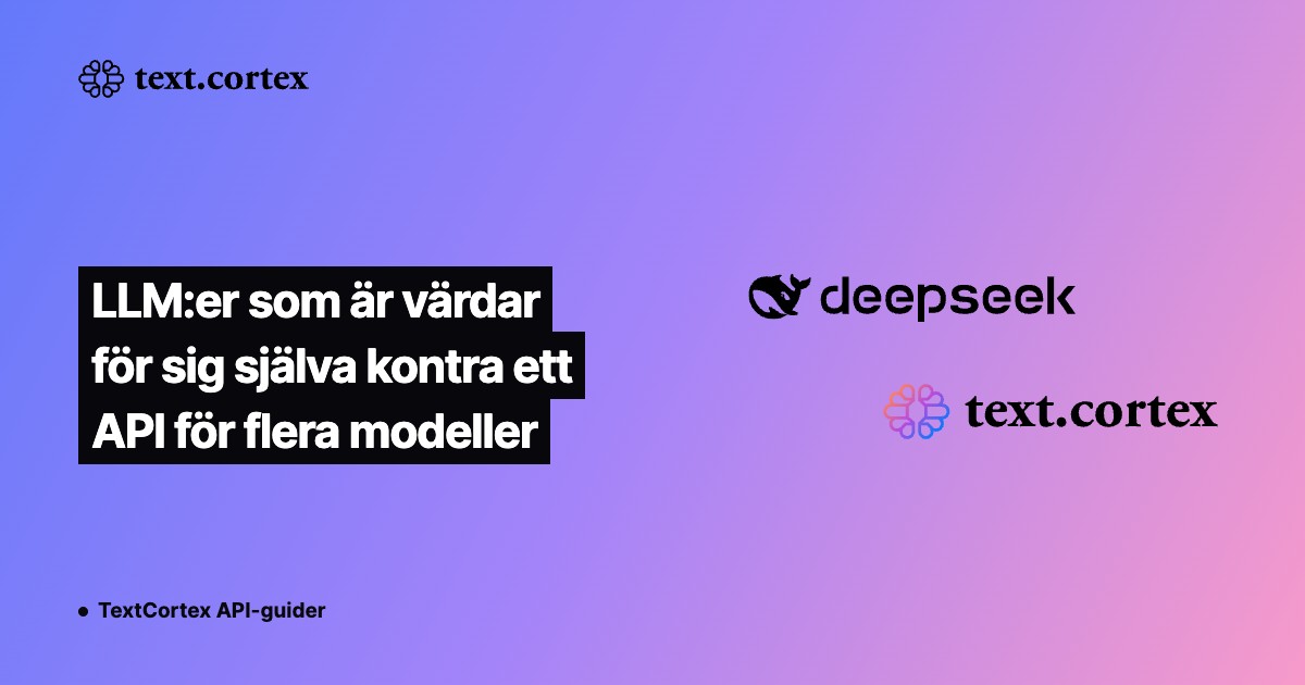 LLM:er som är värdar för sig själva kontra ett API för flera modeller