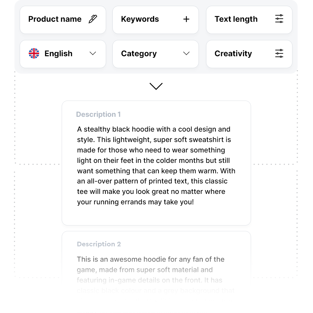 YouTube description generator