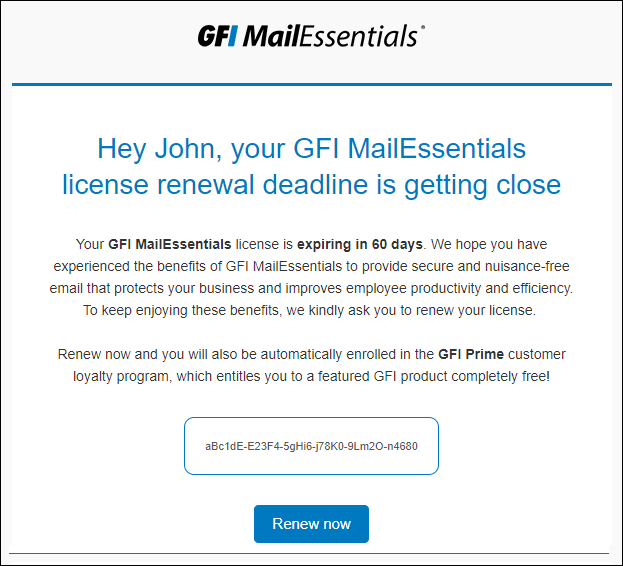 GFI Eメールアウトリーチ例