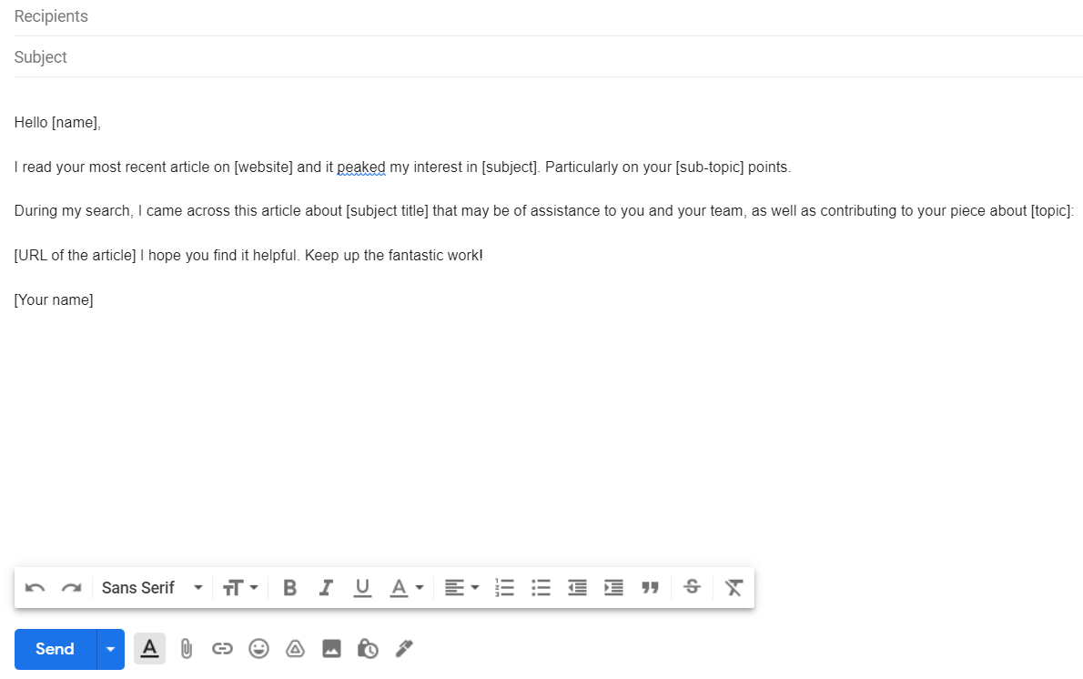 content-cold-email-outreach-voorbeeld