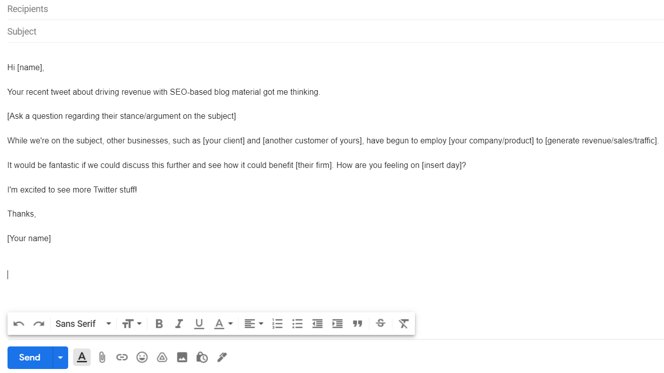 social-media-cold-email-outreach-voorbeeld