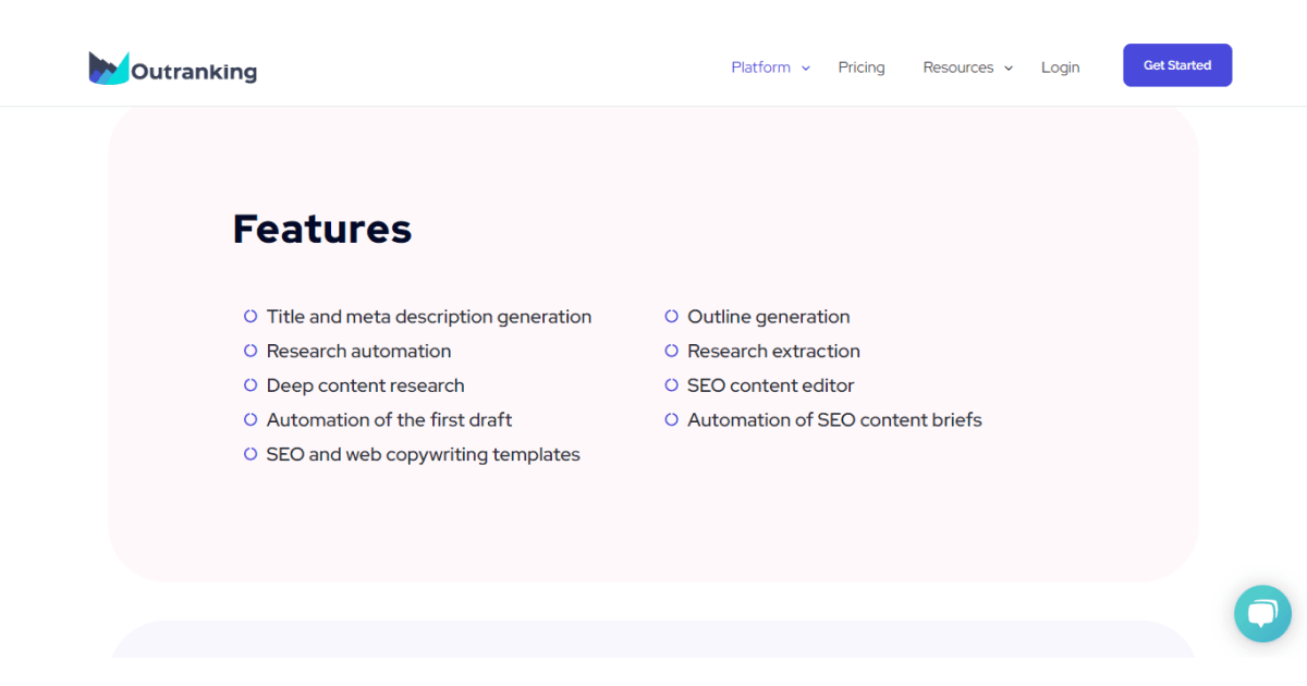 outranking-features