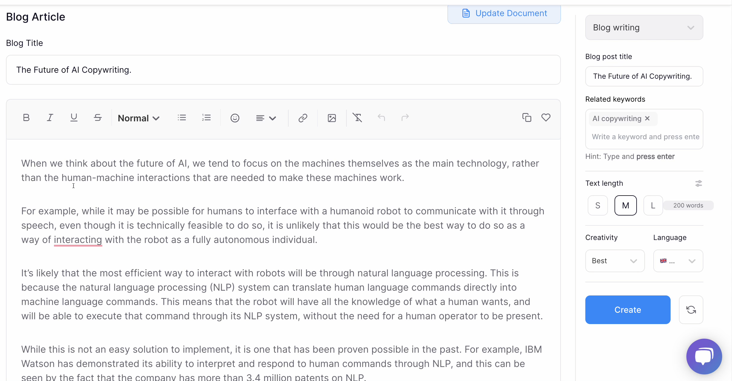 Blog Post Writer