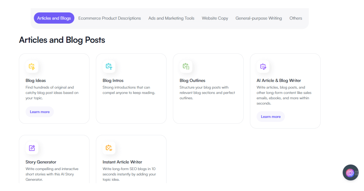 writesonic-templates-page