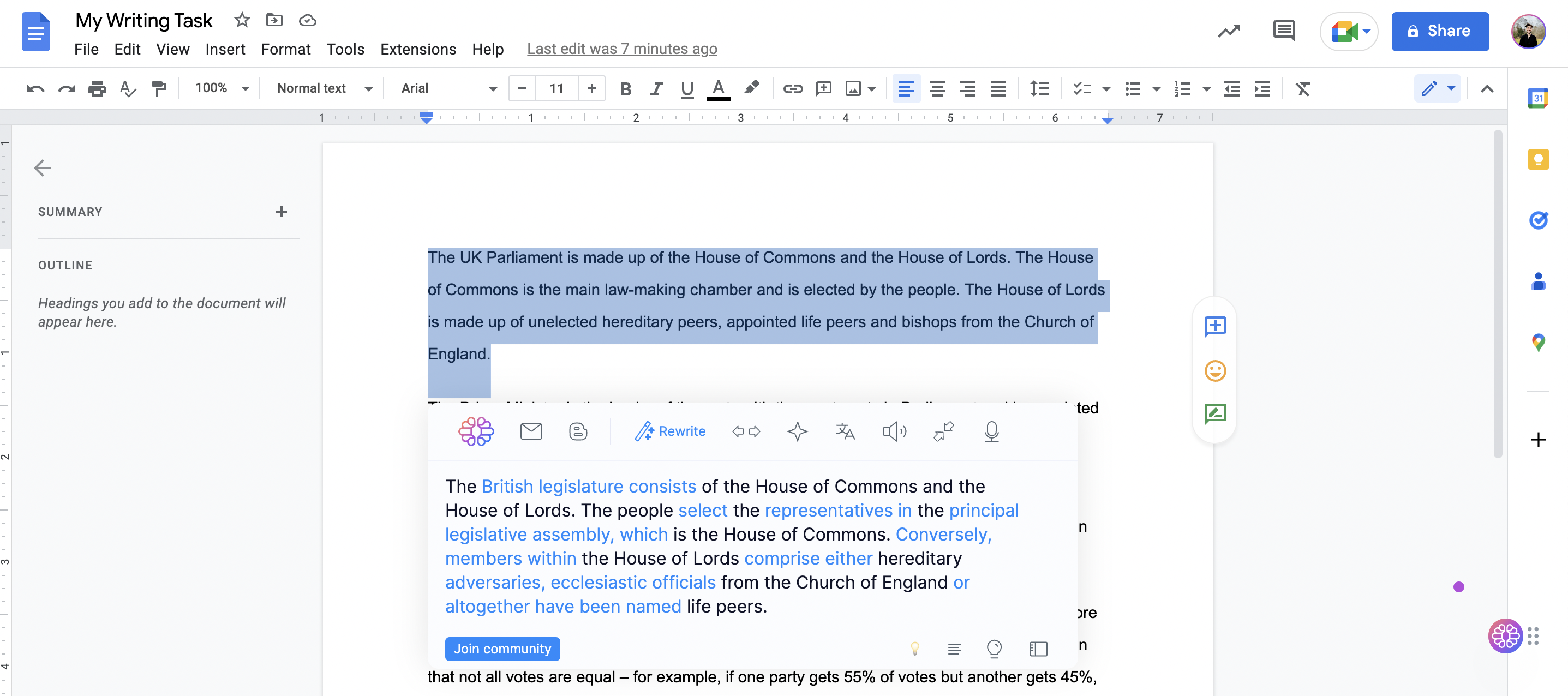 Google Docs-Integration
