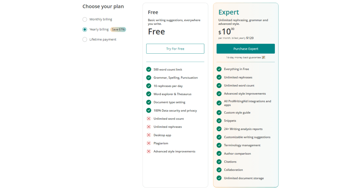 prowritingaid-pricing