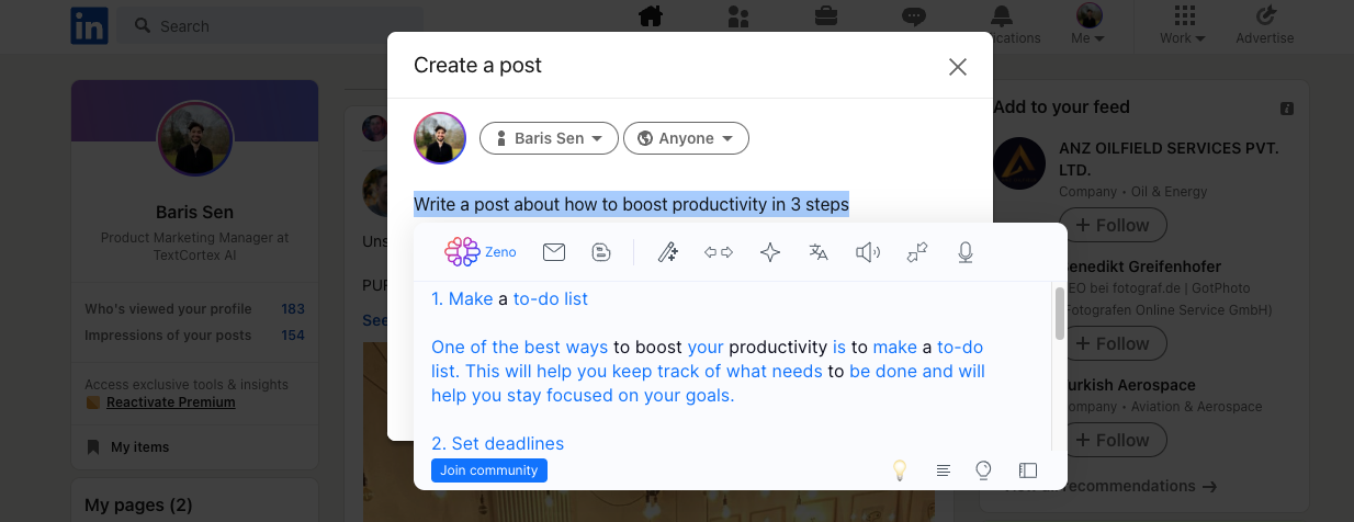 LinkedIn Integration