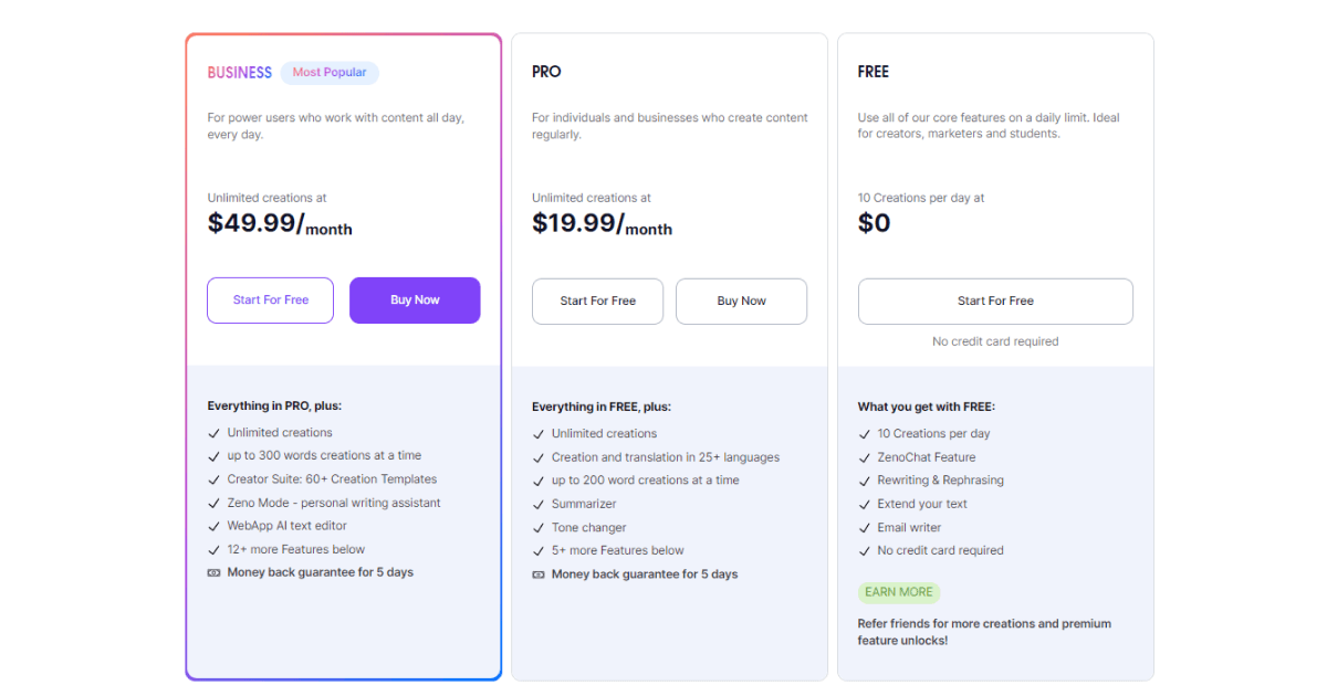 textcortex-pricing-page