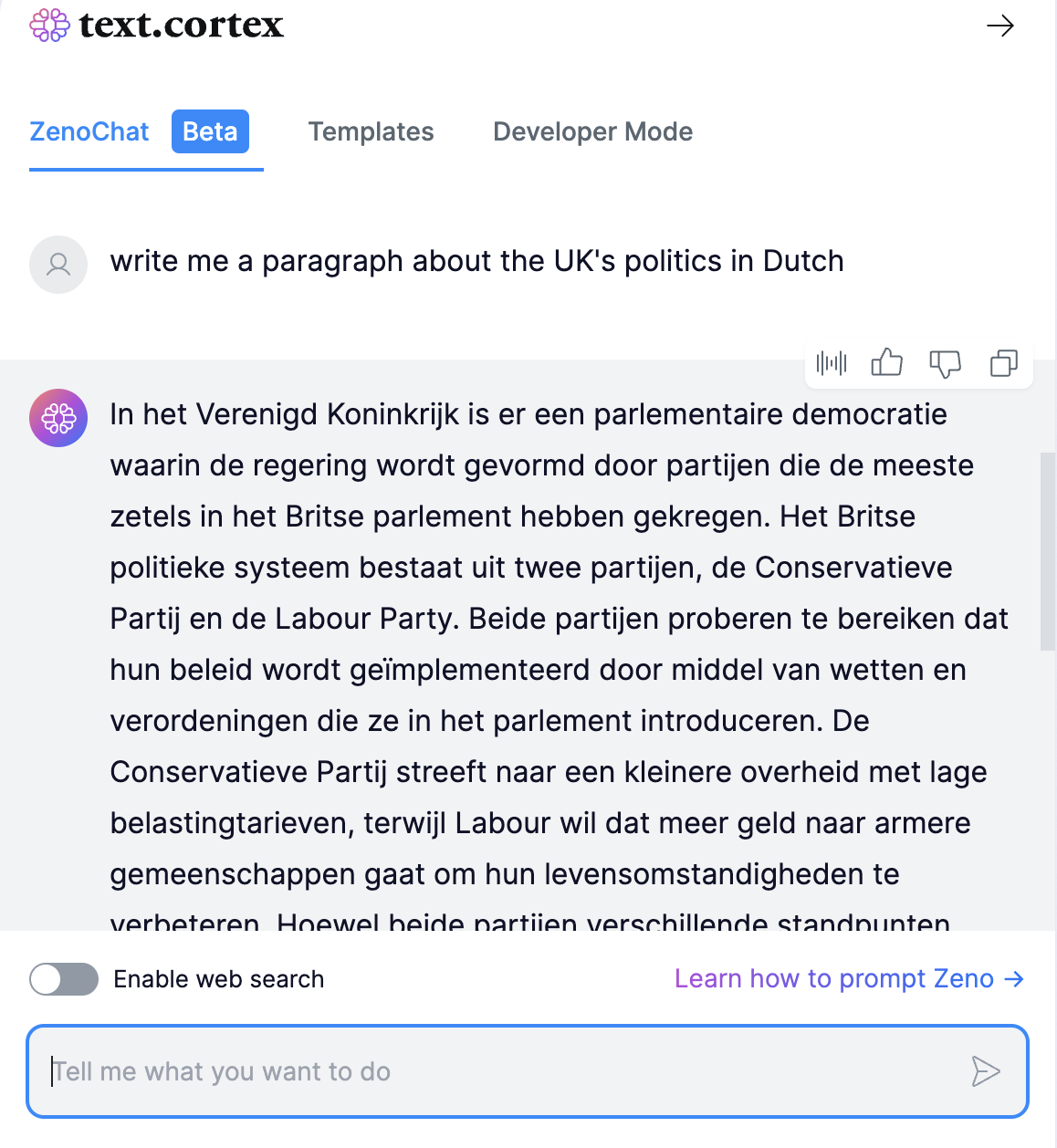 chatgpt nederlands