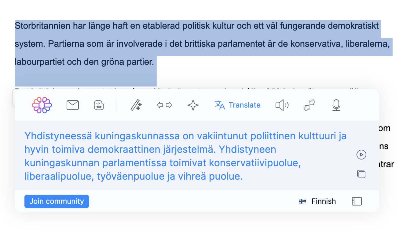 quillbot schwedisch übersetzen