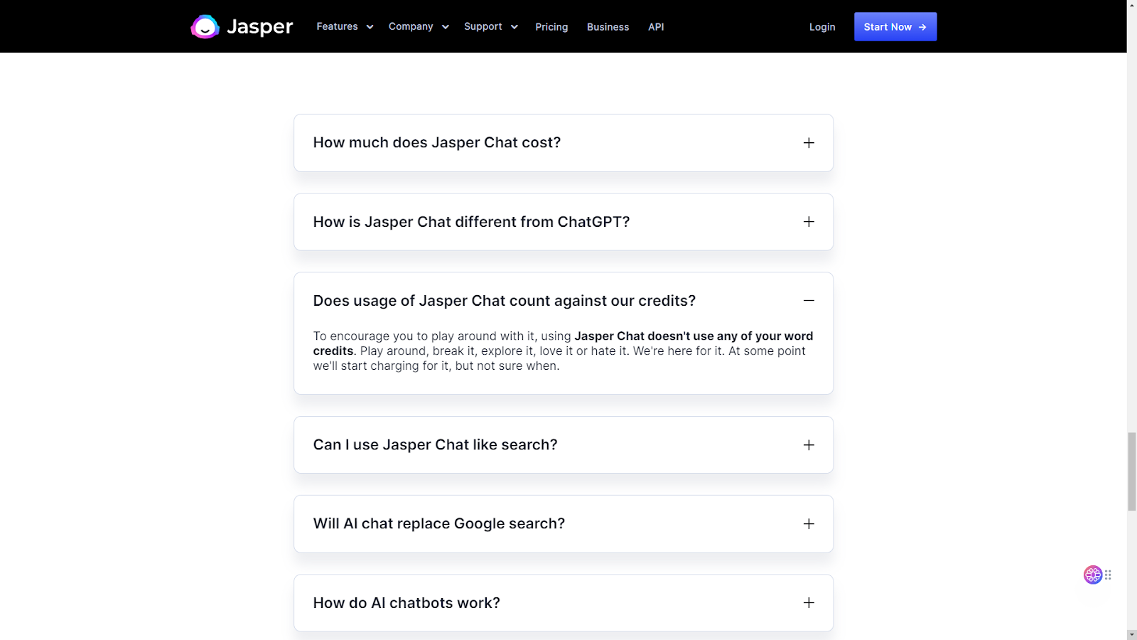 jasper Chat Preise
