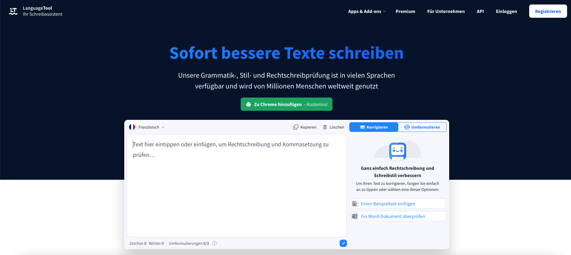 LanguageTool grammar checker