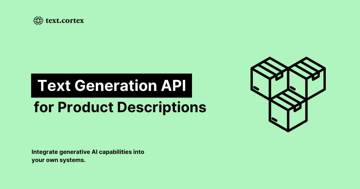Generera produktbeskrivningar med hjälp av TextCortex API