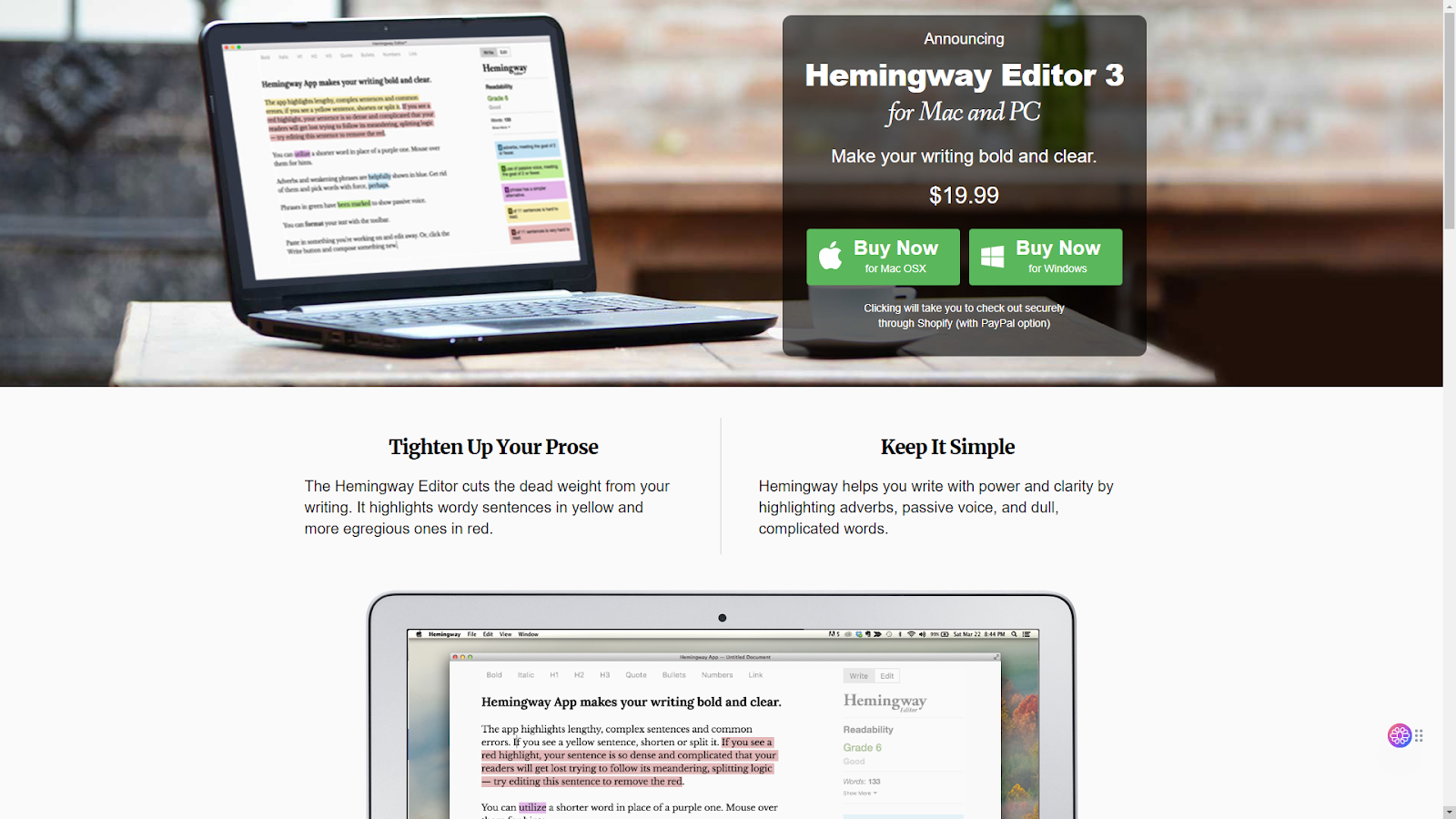 hemingway pricing