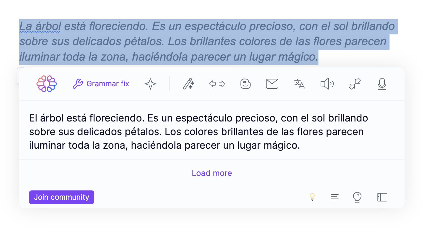 corrector gramatical para español