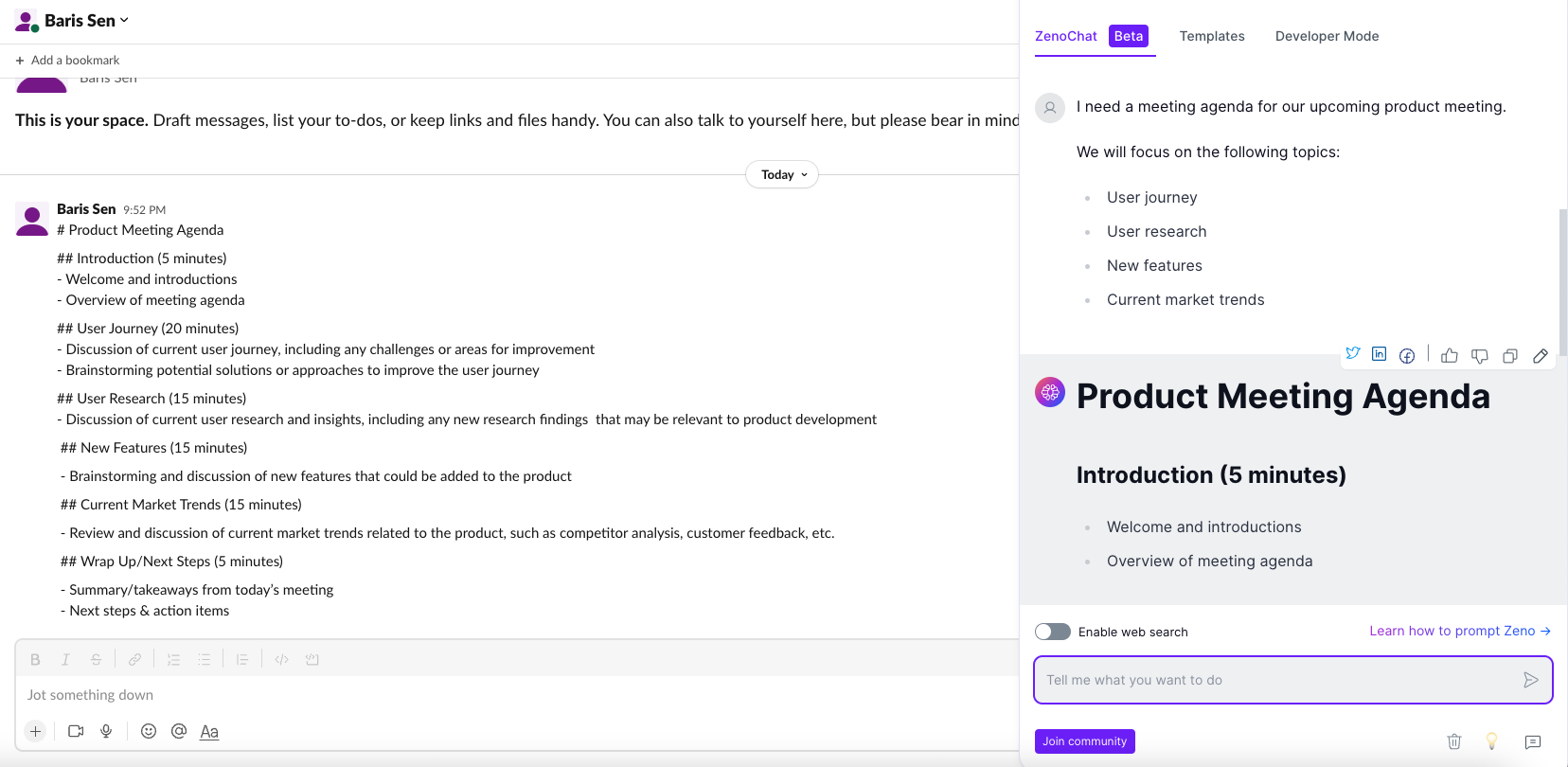 Slack Integration