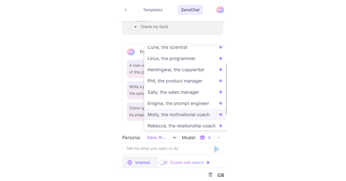 créer et personnaliser des personas