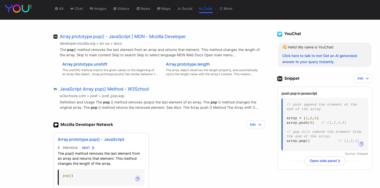 YouCode-Code-Generierung