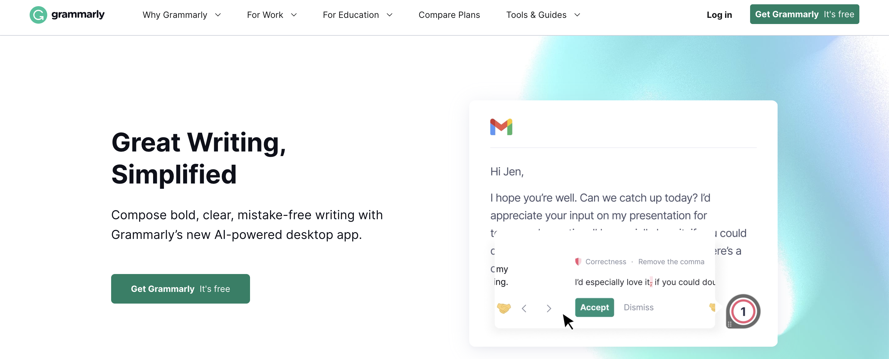 grammarly AI outil
