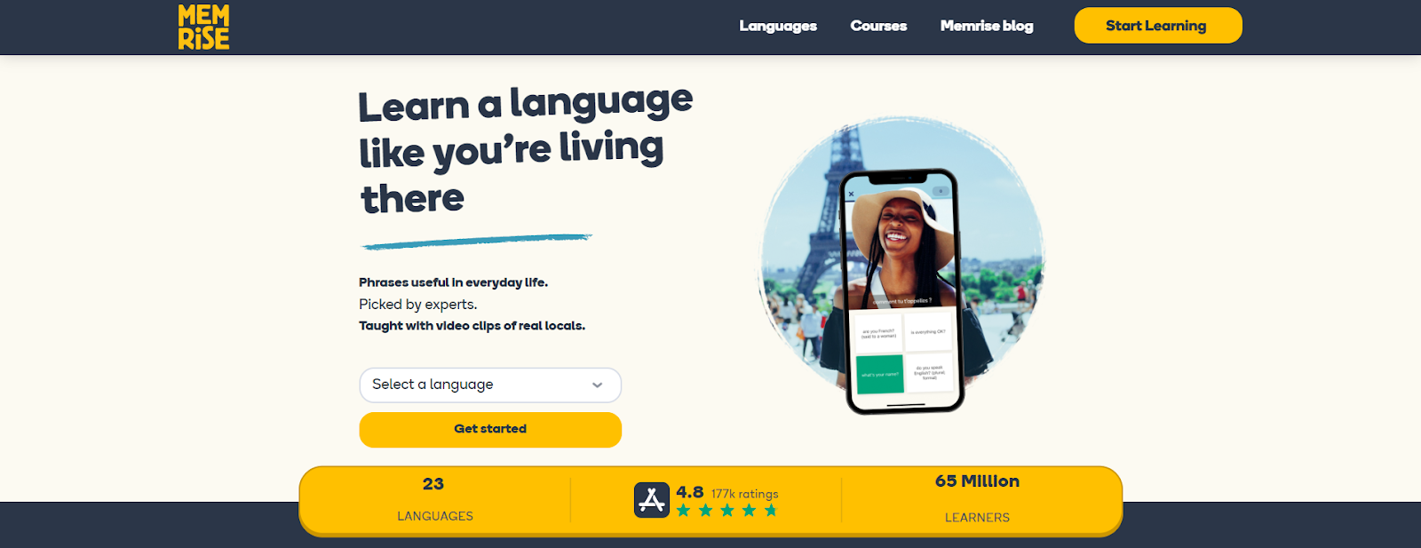 Memrise para aprender un idioma