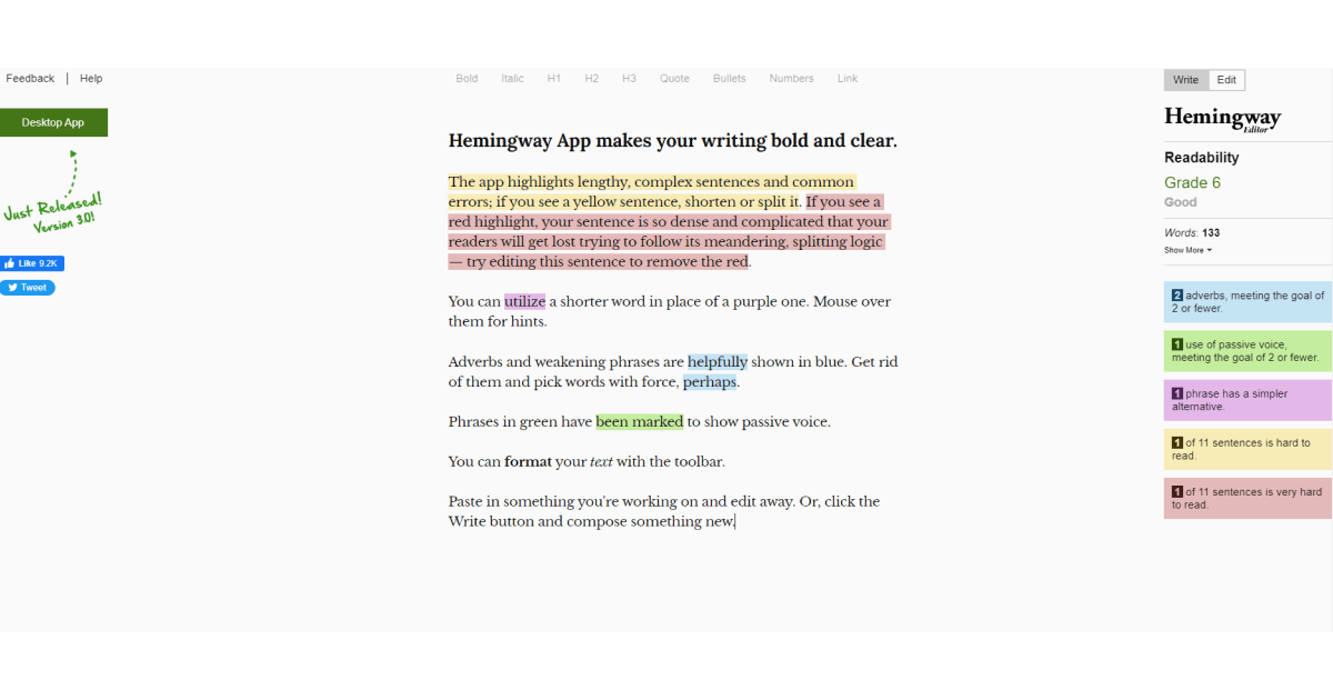 hemingway-homepage-editor