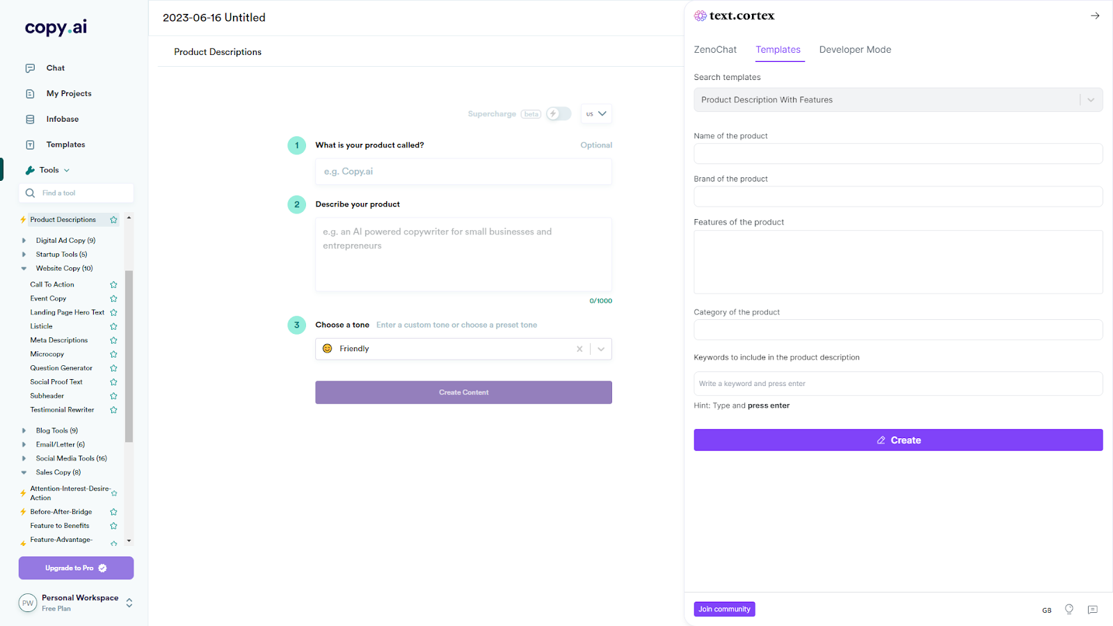 Generate product descriptions
