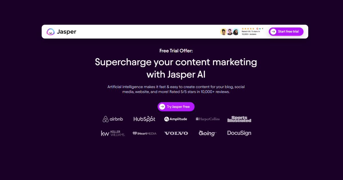 jasper-ai-homepage