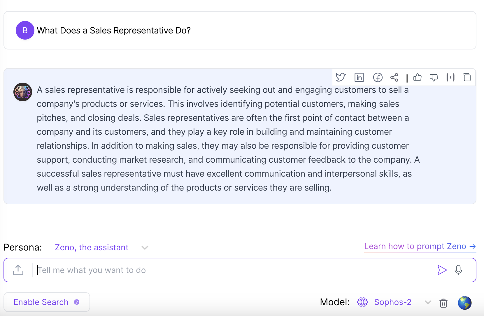 Exemple de description de poste pour un représentant des ventes