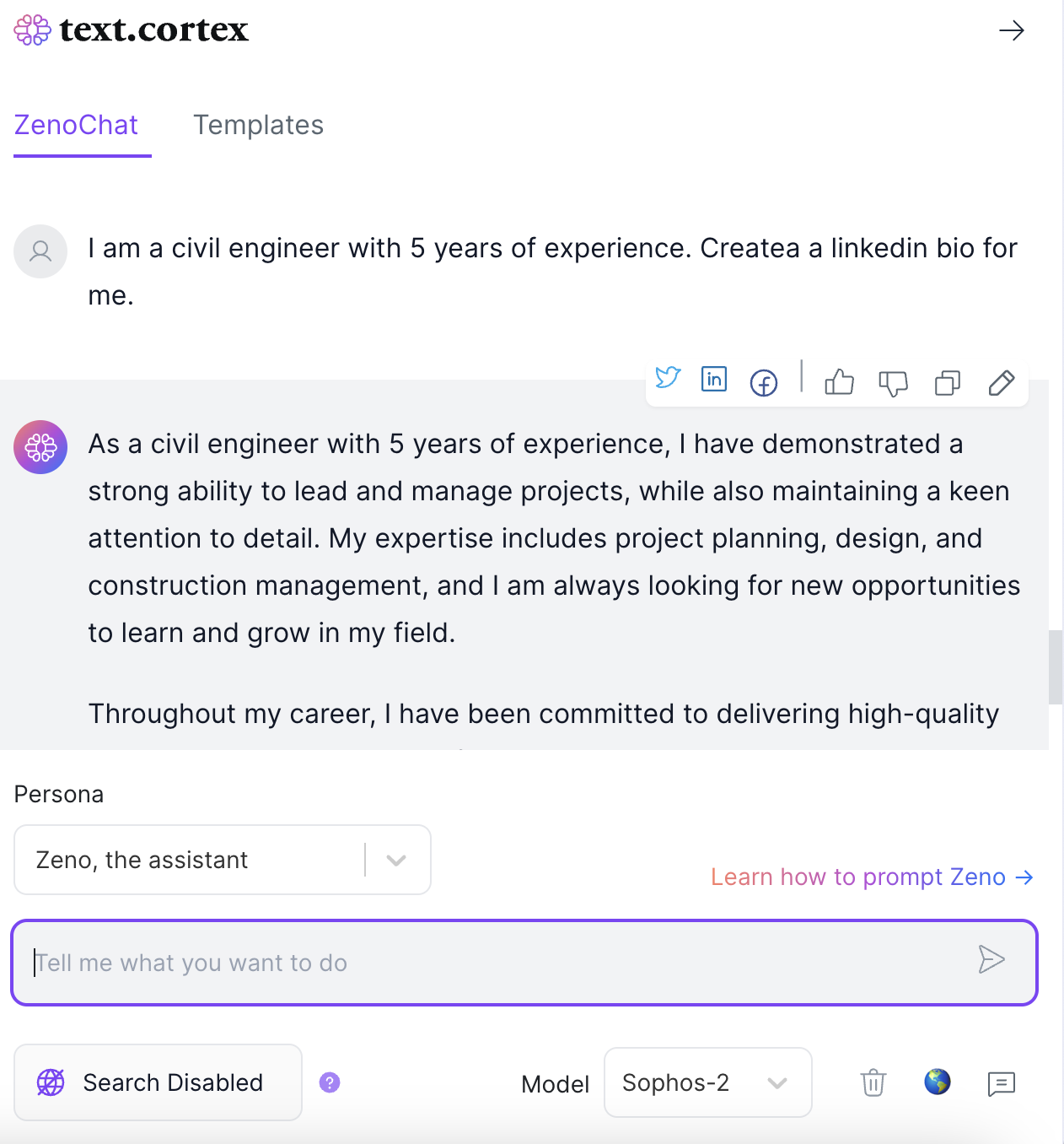 ejemplo de resumen linkedin para ingenieros