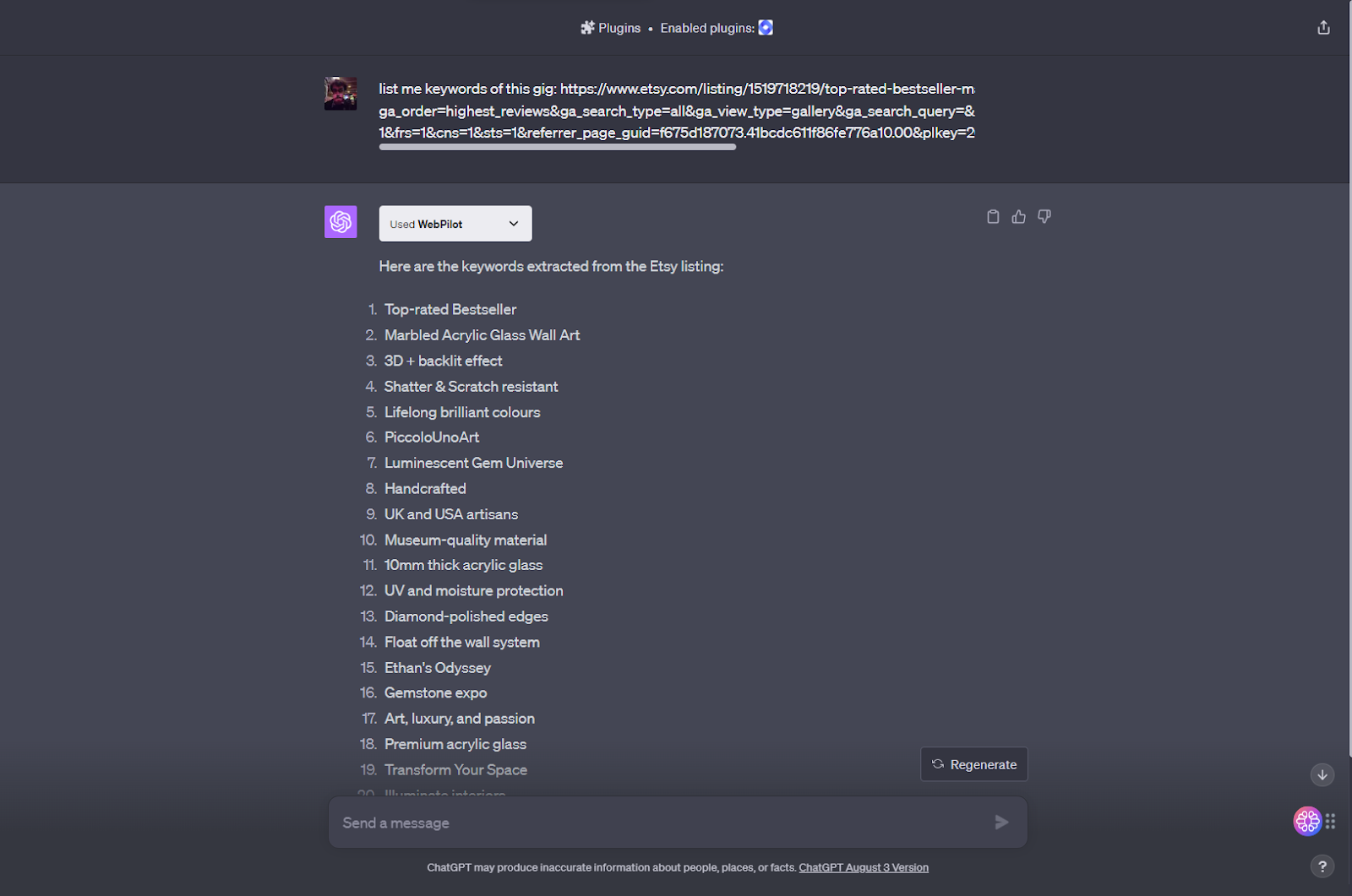 accès web chatgpt