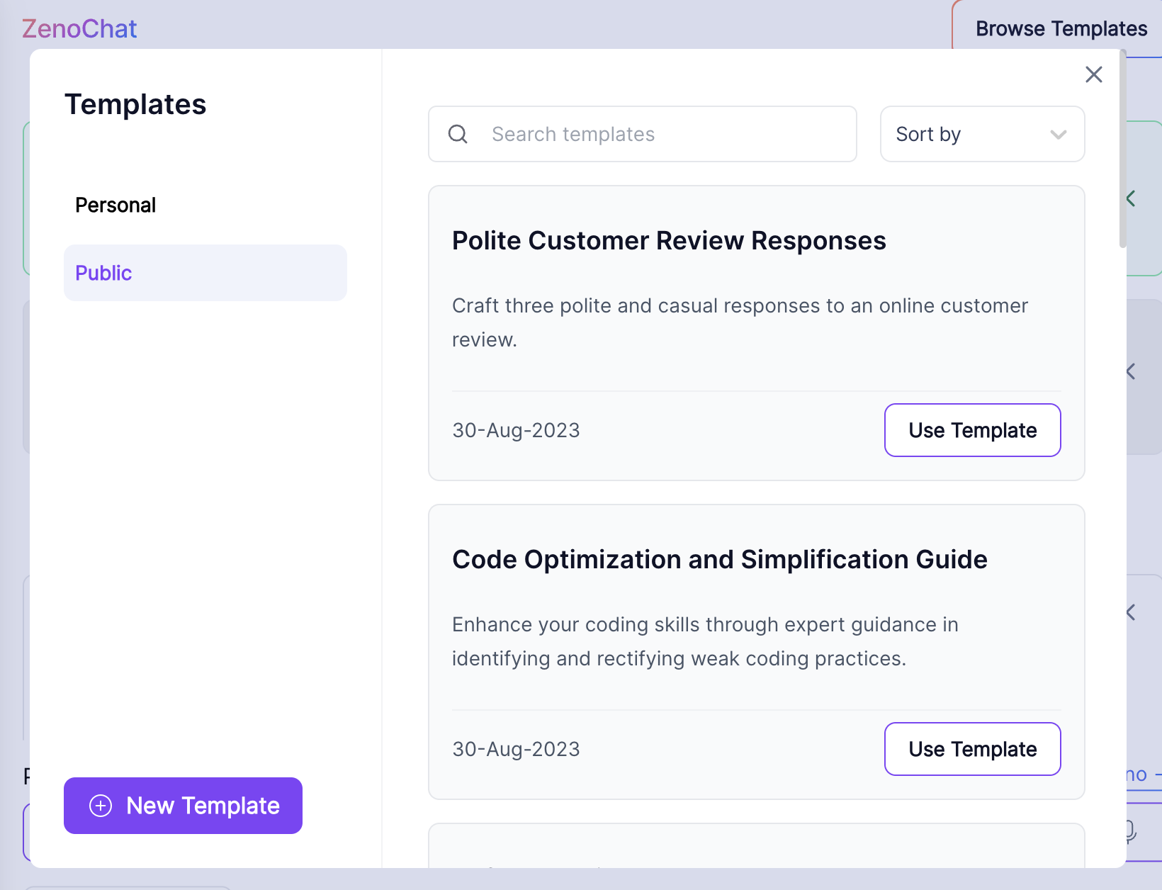 sur mesure templates