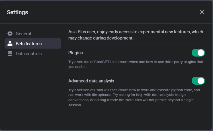 accesso ai plugin della chatgpt