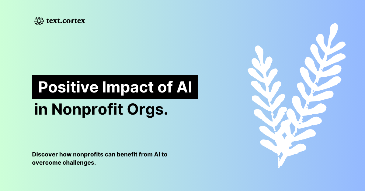 Positieve impact van AI in non-profitorganisaties