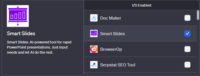 Plugin de chatgpt Smart Slides