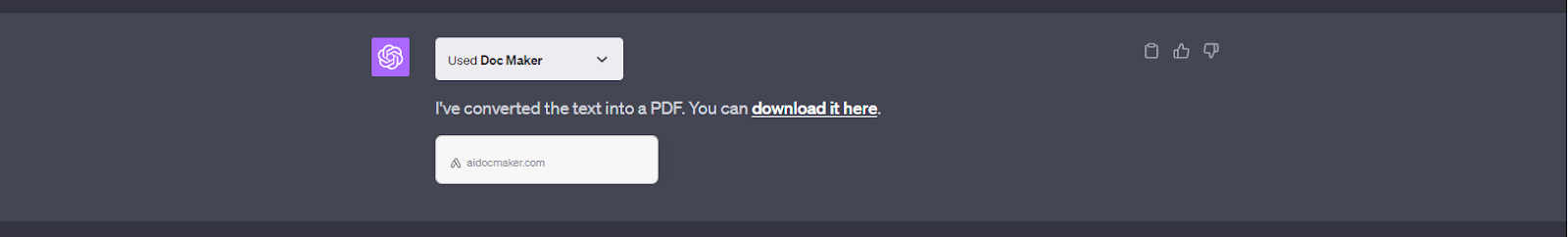 Plugin de chatgpt Doc Maker