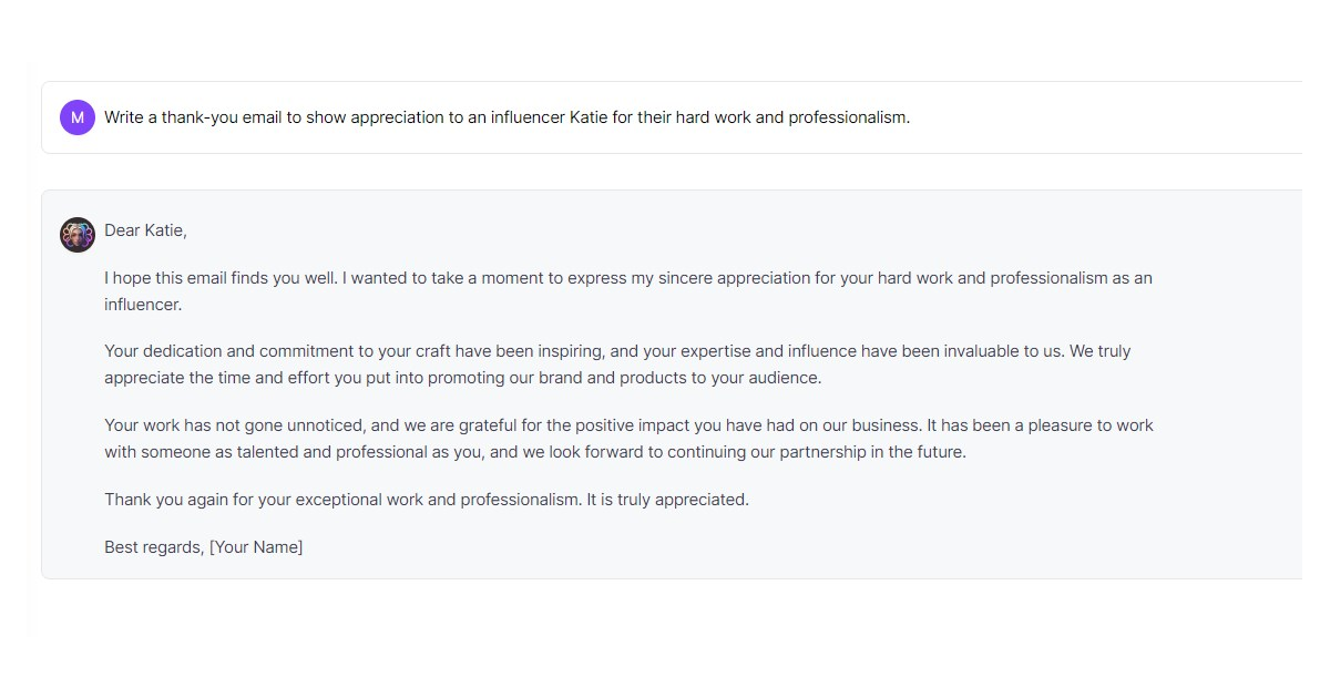 influencer-email-example