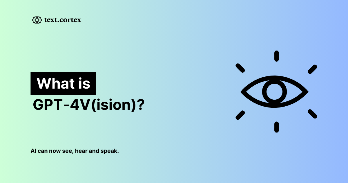 GPT-4V(ision)란 무엇인가요?