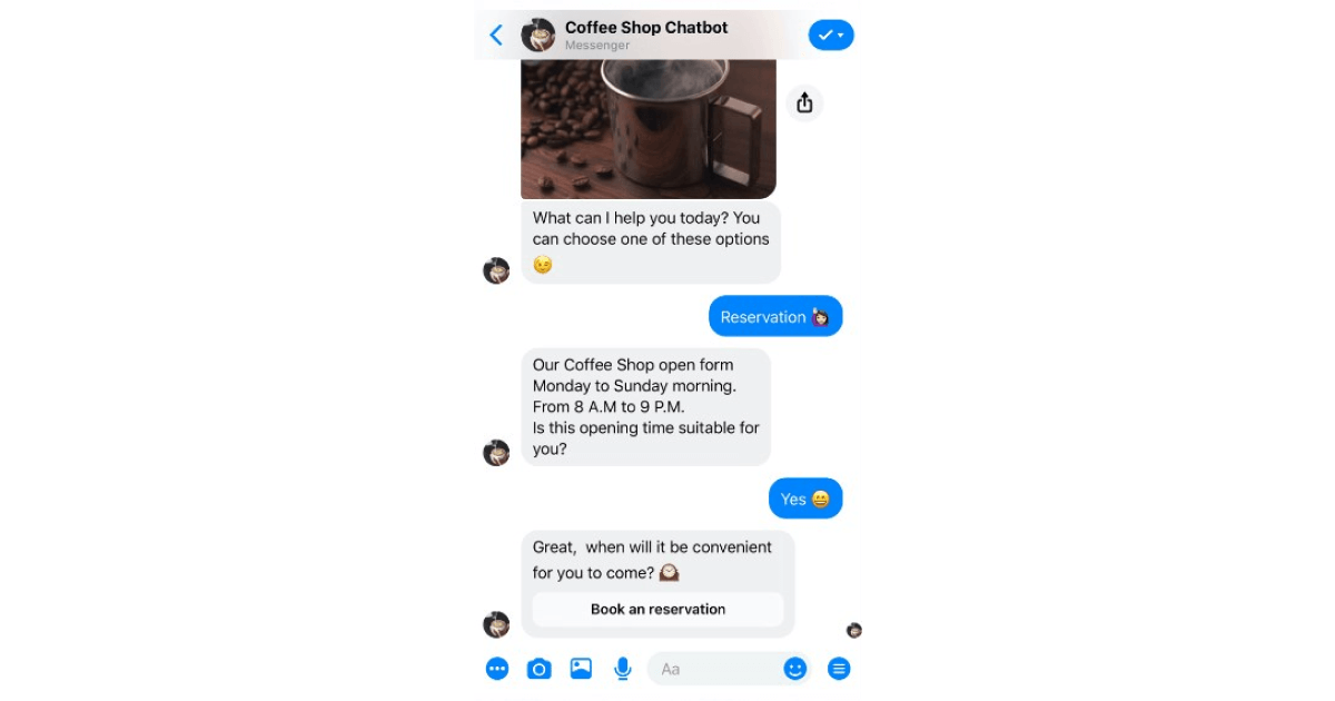 coffee-shop-chatbot-beispiel
