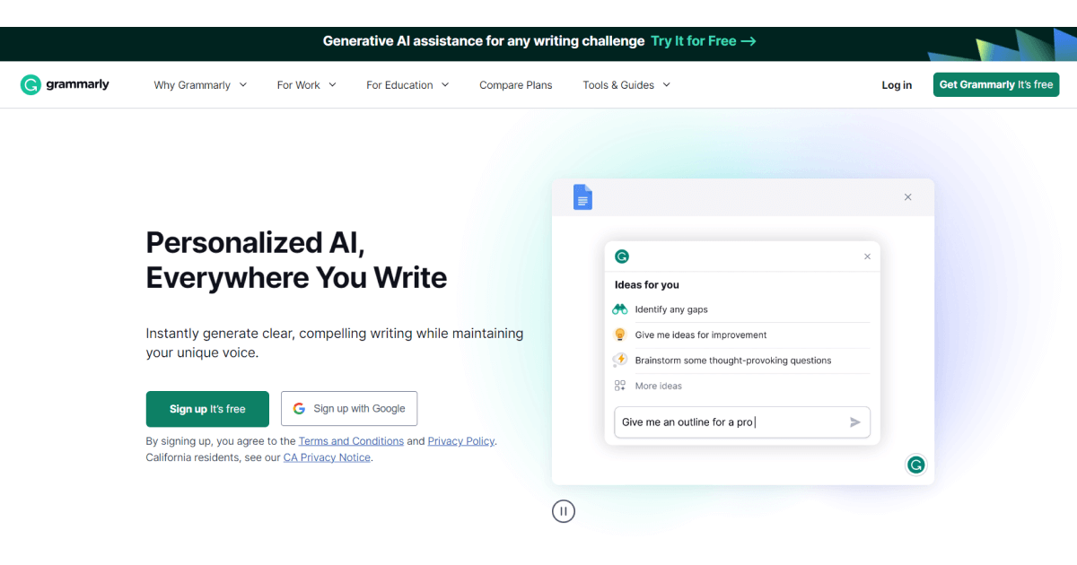 grammarly-homepage