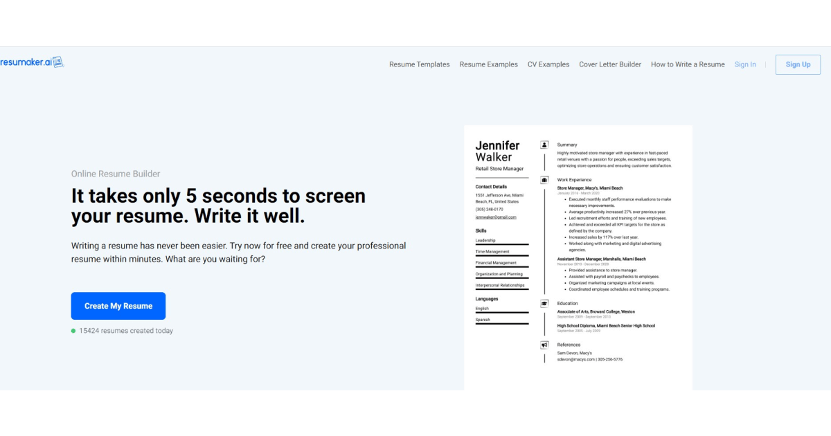 resumaker-homepage