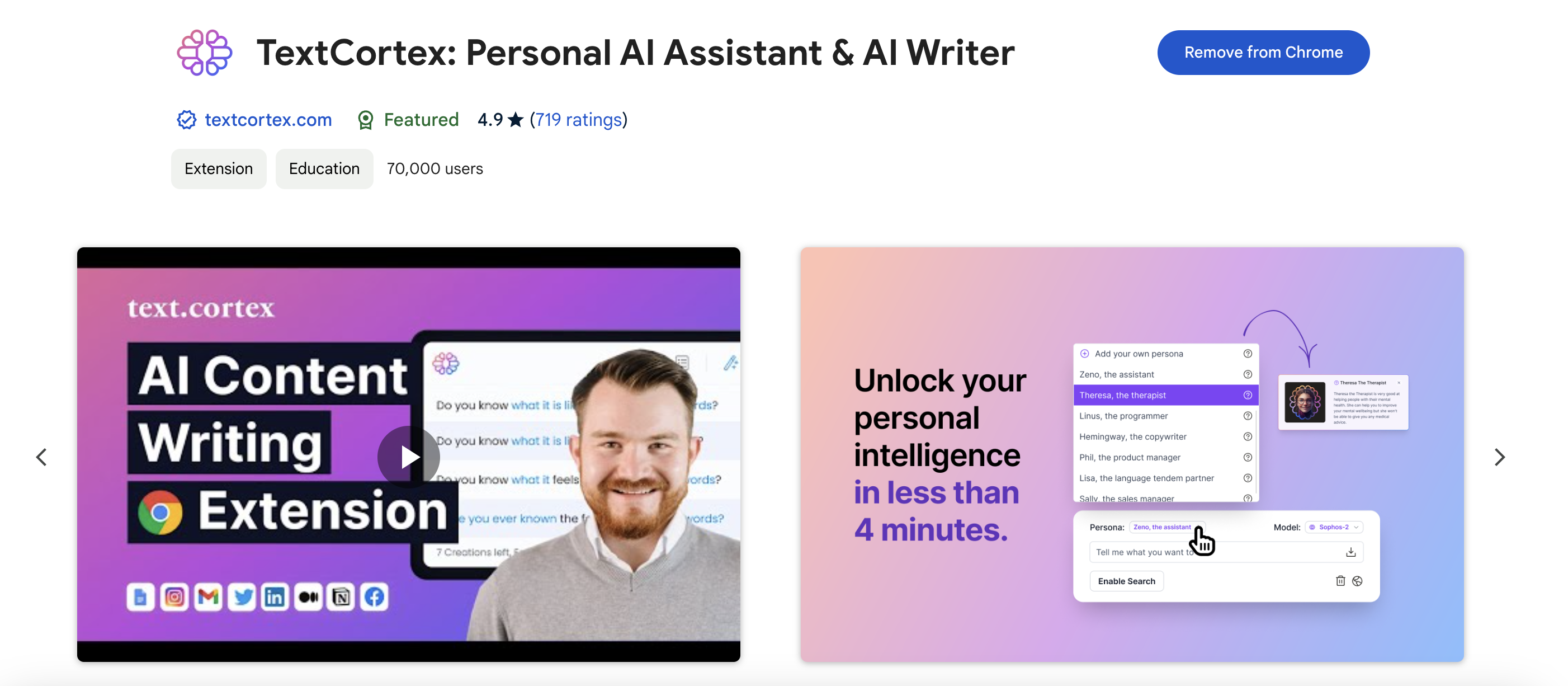 textcortex extension