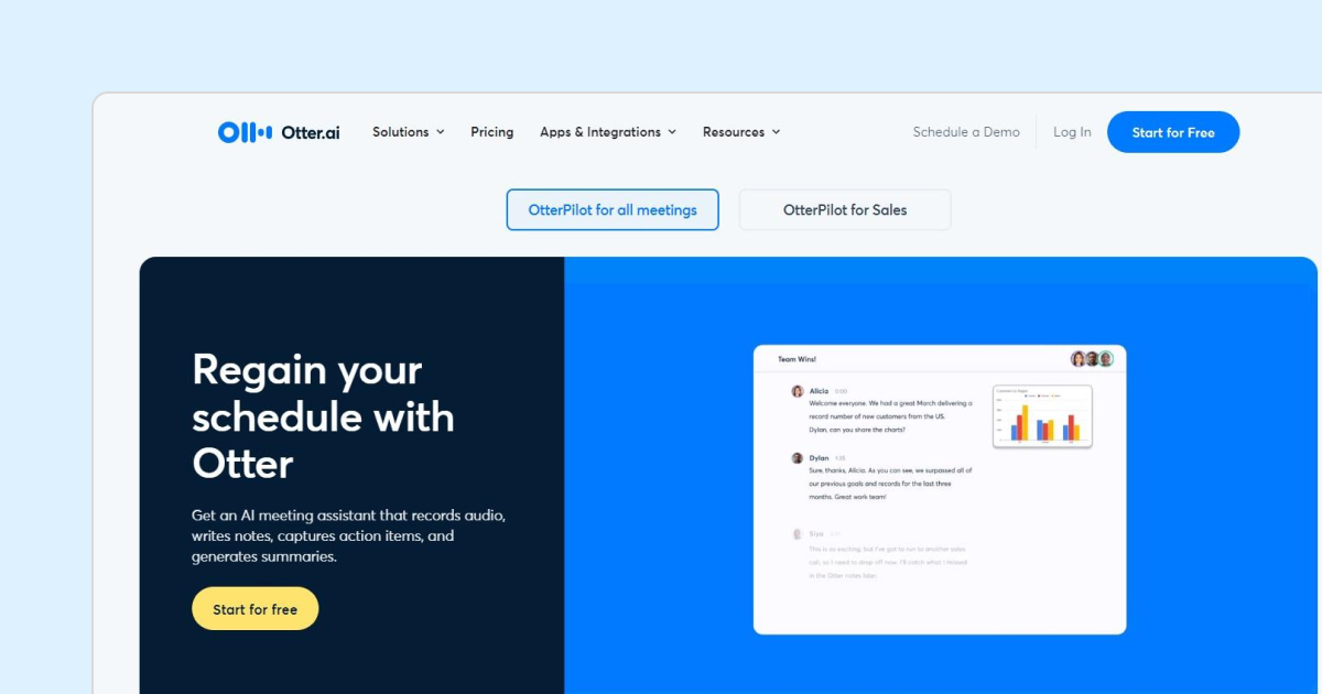 otter-ai-homepage