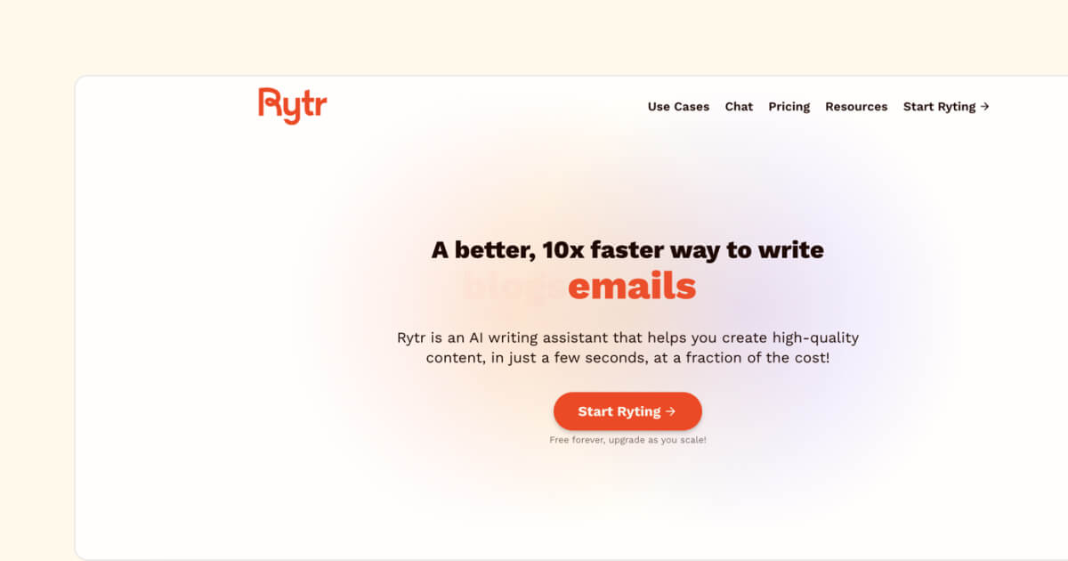 rytr-homepage