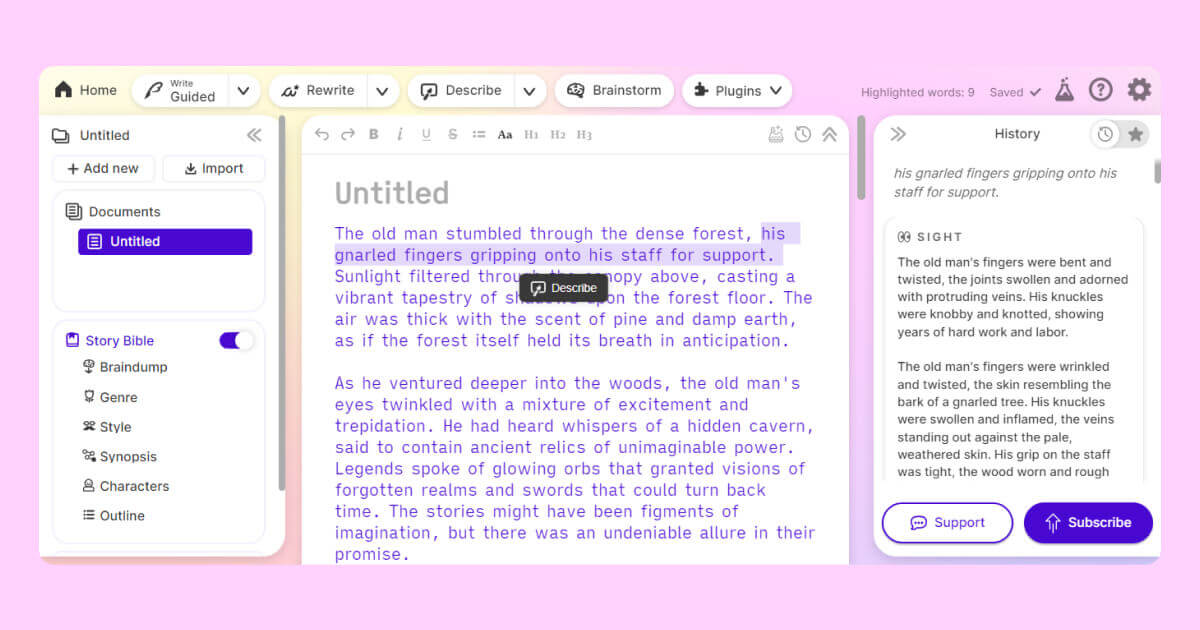 describe-features